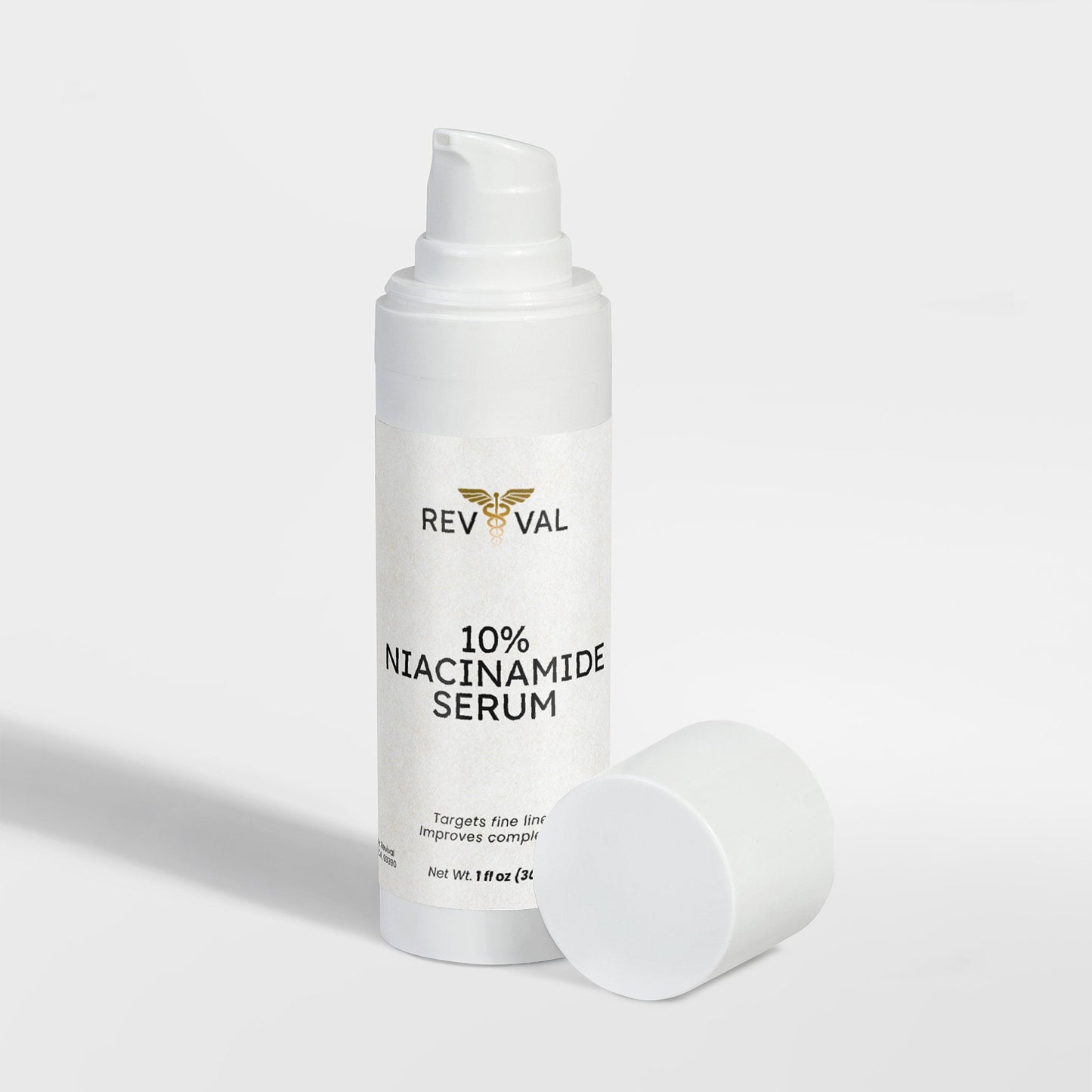Revival 10% Niacinamide Serum bottle on a white background