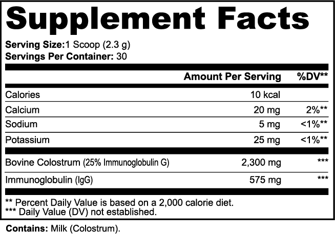 Colostrum Powder Supplement – Immune & Gut Health Support