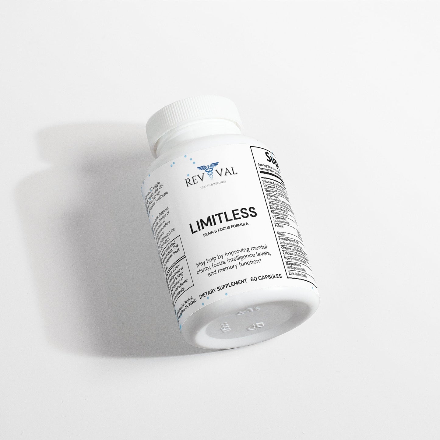 Limitless: Brain & Focus Formula, front bottle