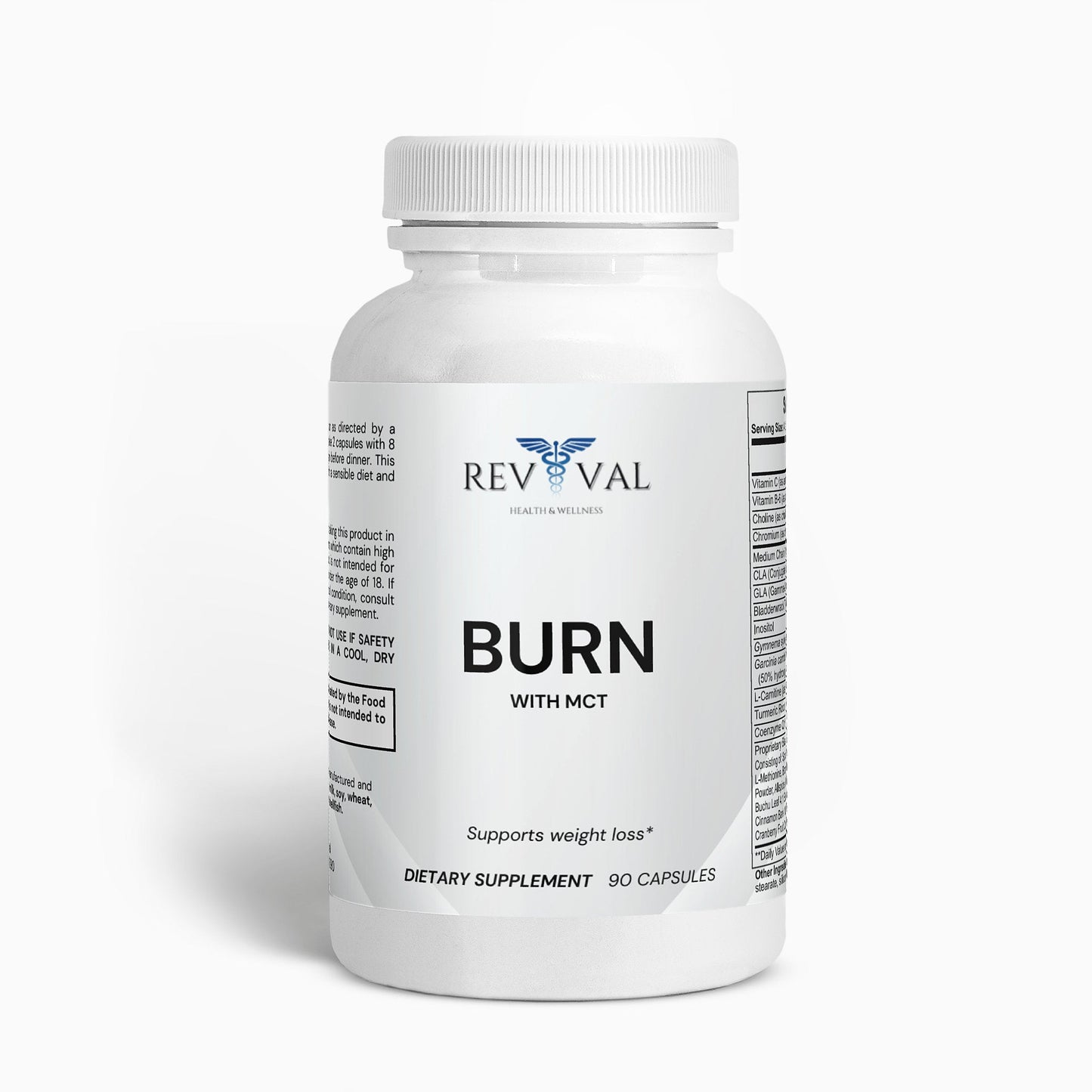 Burn with MCT, front bottle