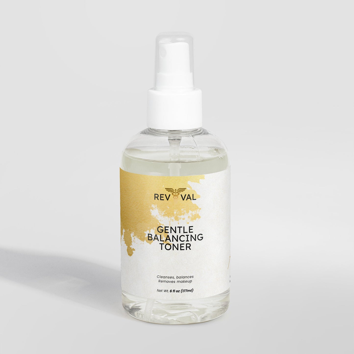 Revival Gentle Balancing Toner bottle on a light gray background