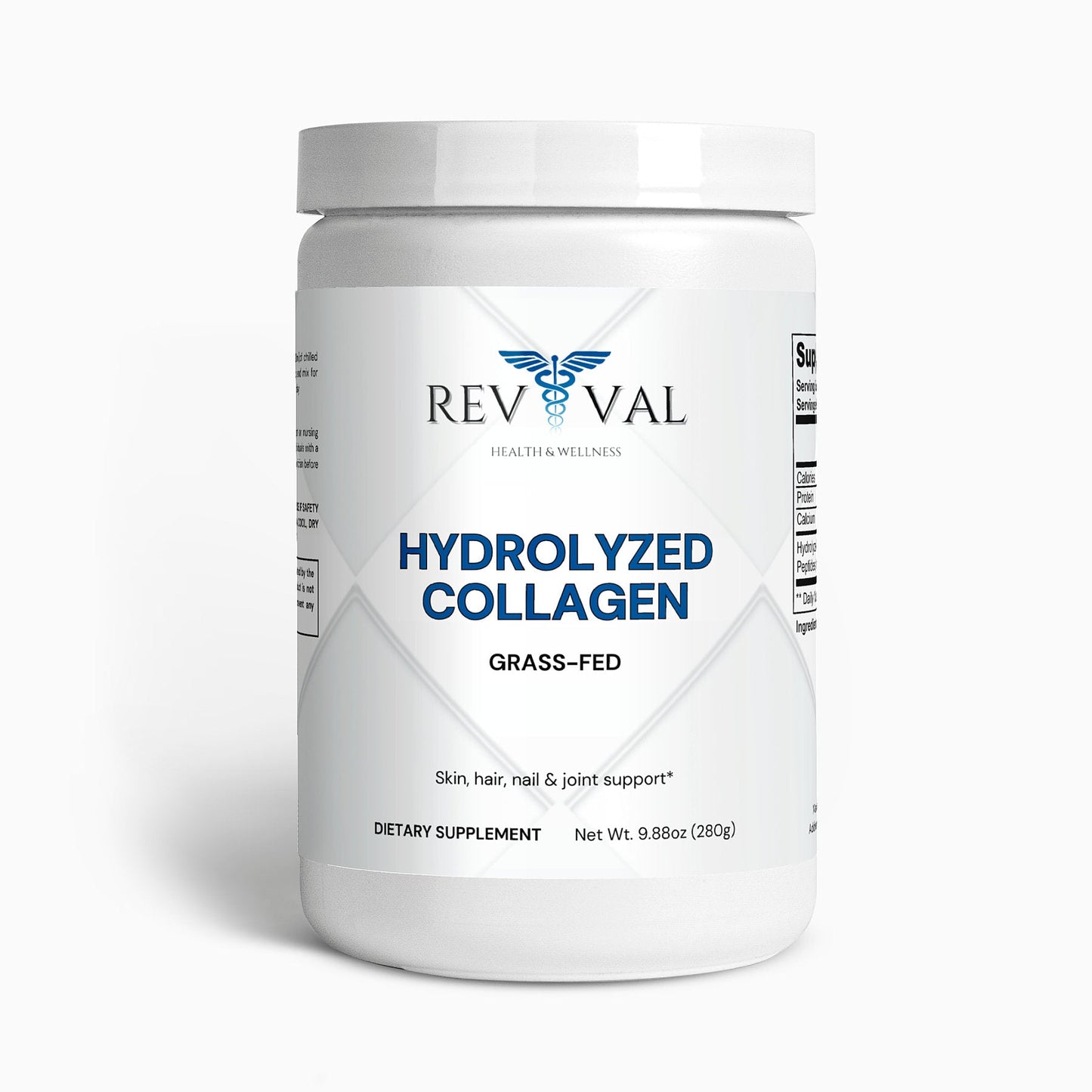 Grass-Fed Hydrolyzed Collagen Peptides, front bottle