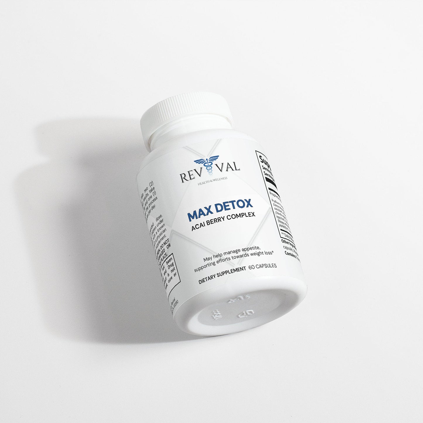 Max Detox (Acai detox), front bottle