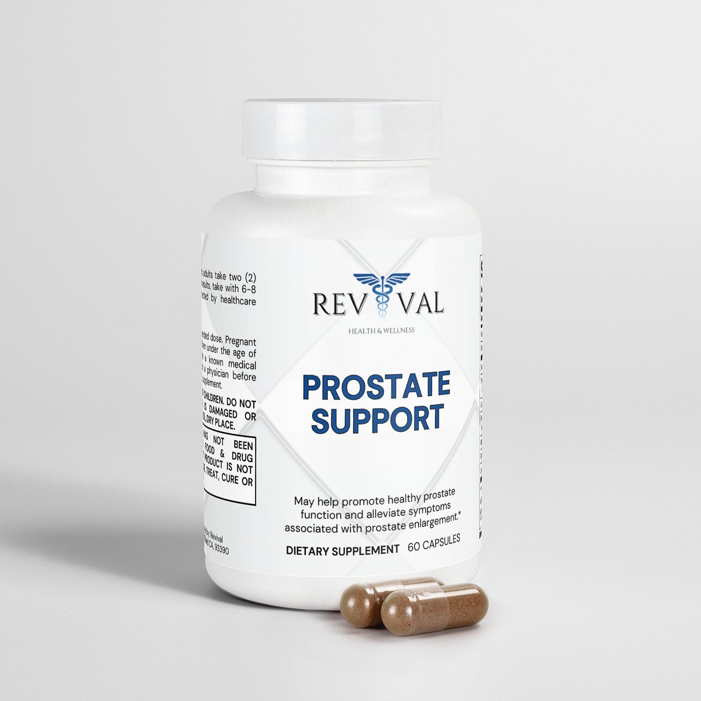 Prostate Support, front bottle, capsules