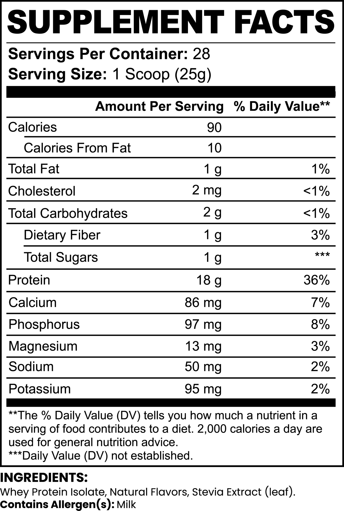Pure3 Protein Isolate (Chocolate) label