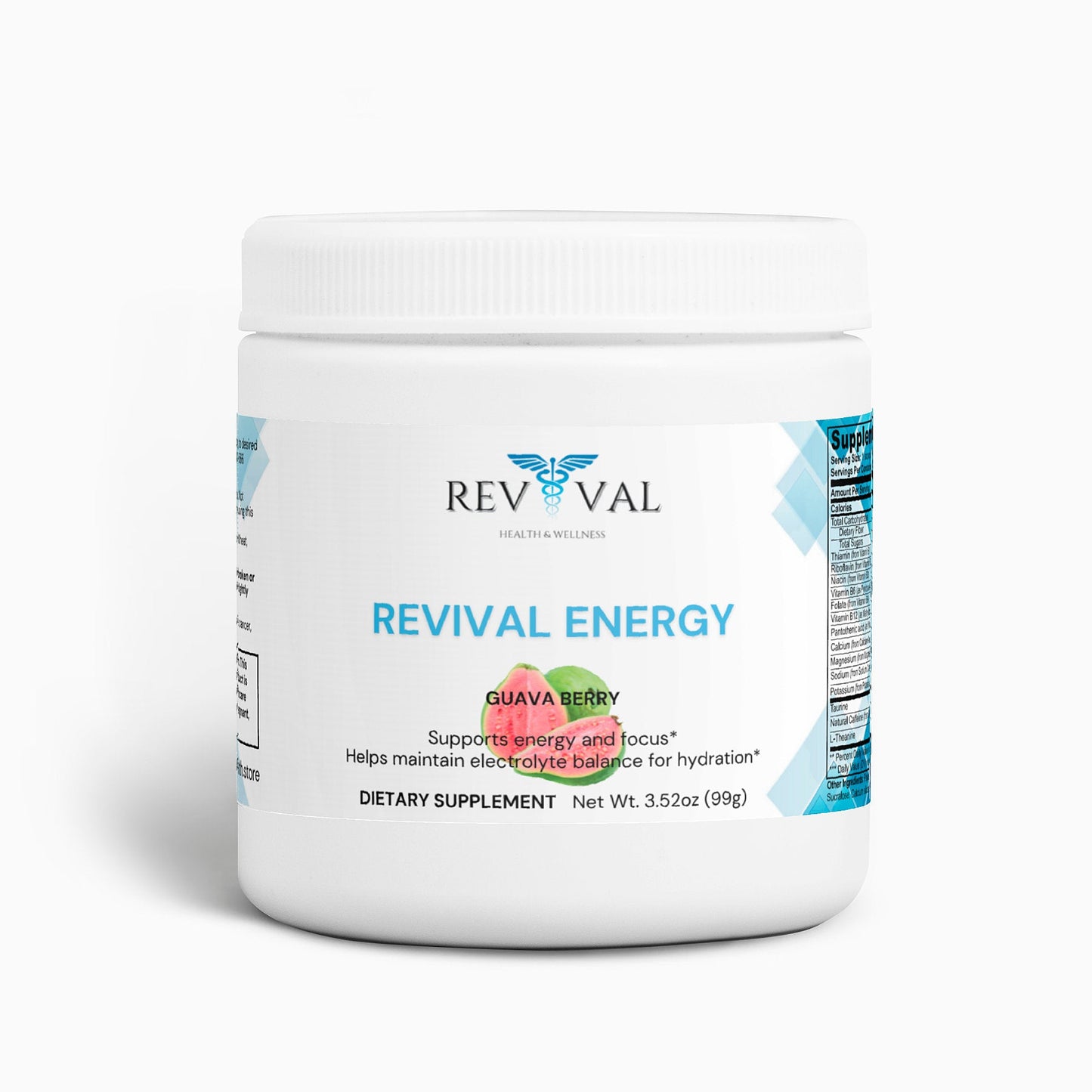 Revival Energy, front bottle