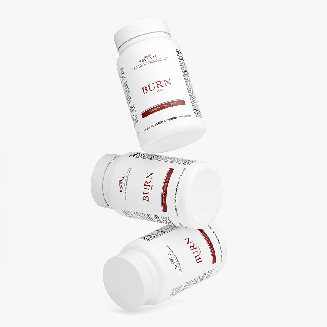 Three bottles of a supplement named &