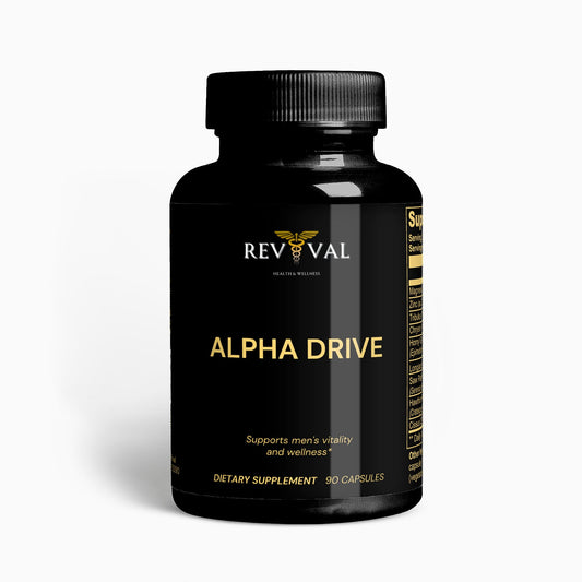 Alpha Drive, front bottle