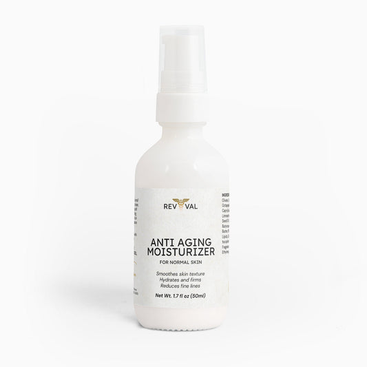 Revival Anti-Aging Moisturizer bottle on a white background