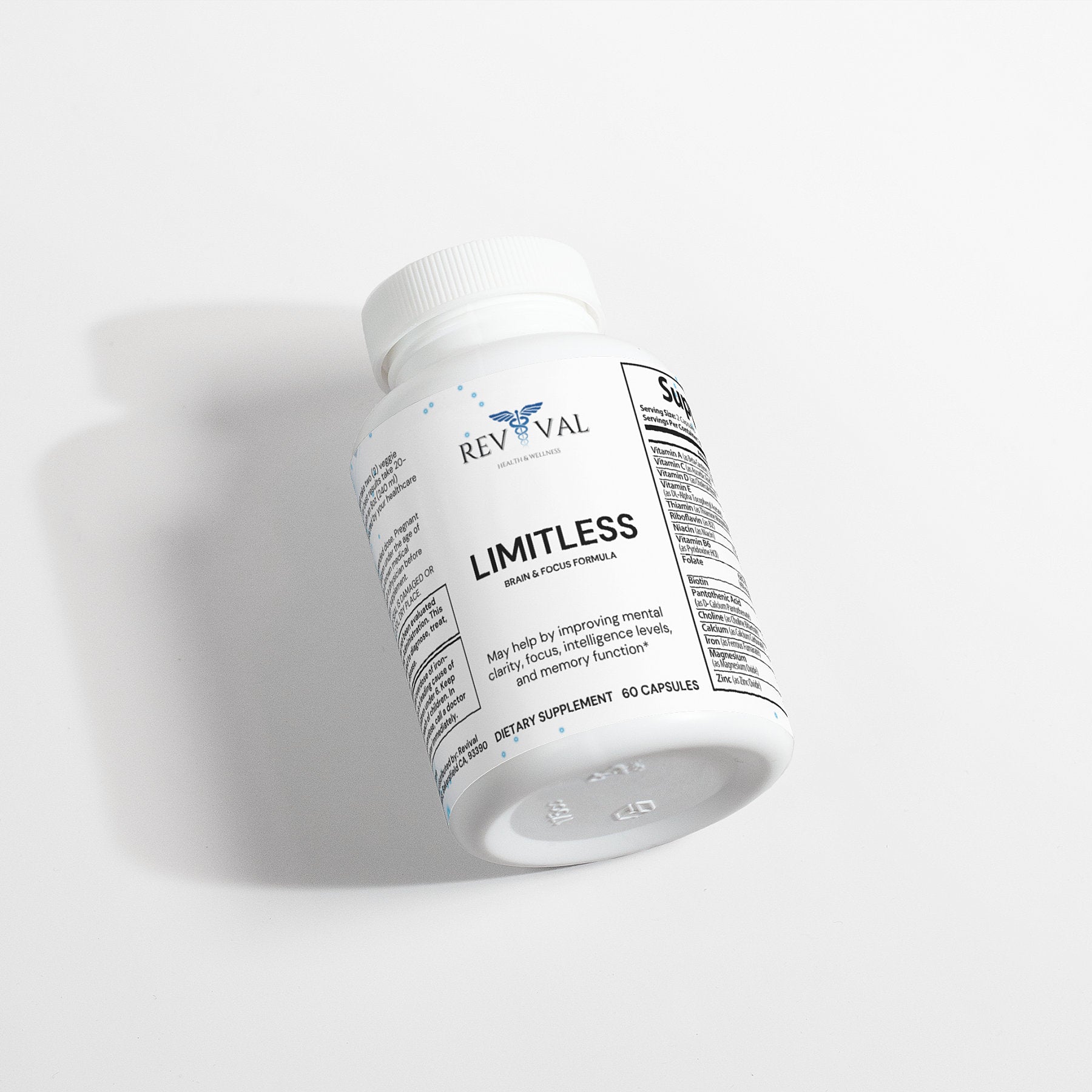 Limitless: Brain & Focus Formula, front bottle