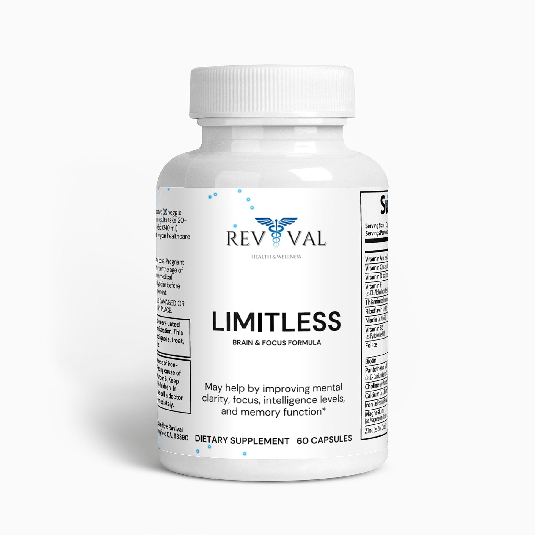 Limitless: Brain & Focus Formula, front bottle
