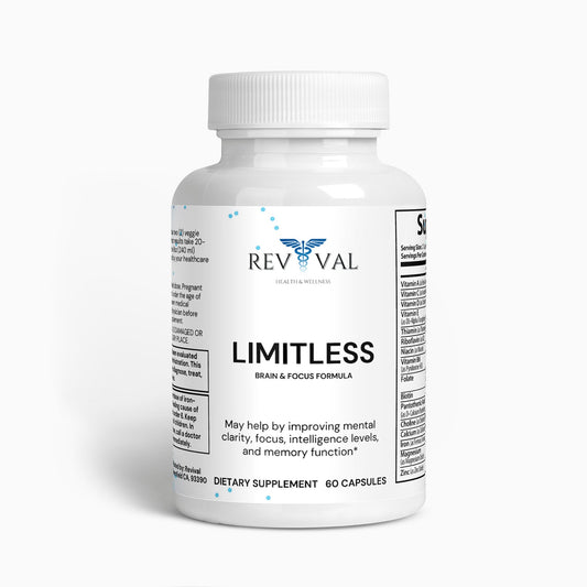 Limitless: Brain & Focus Formula, front bottle