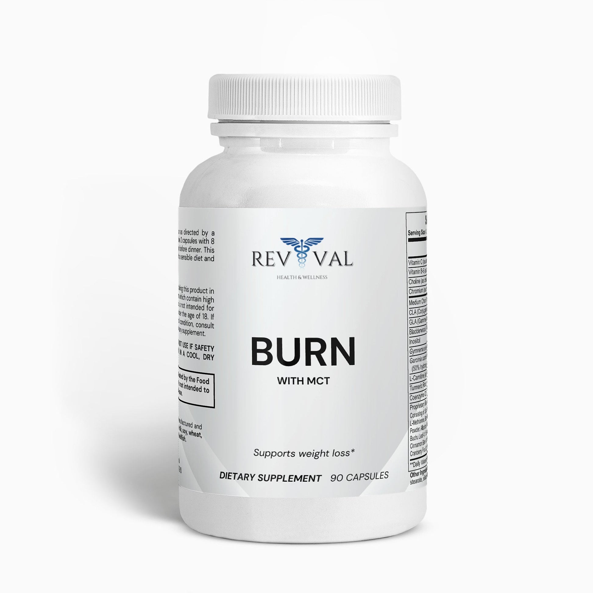 Burn with MCT, front bottle