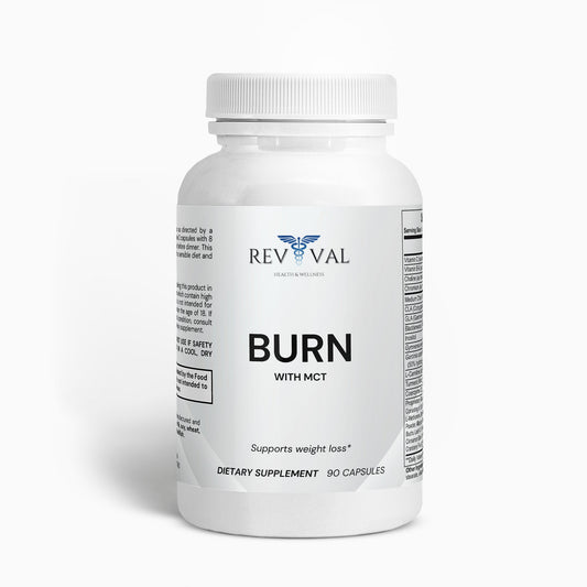 Burn with MCT, front bottle