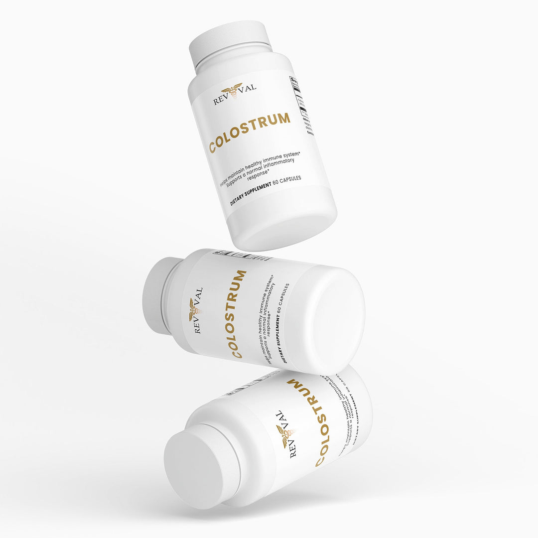 Three bottles of Royal Canin Colostrum on a white background