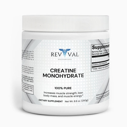 Creatine Monohydrate, front bottle