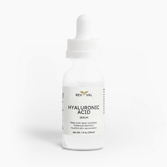 Revival Hyaluronic Acid Serum bottle on a white background