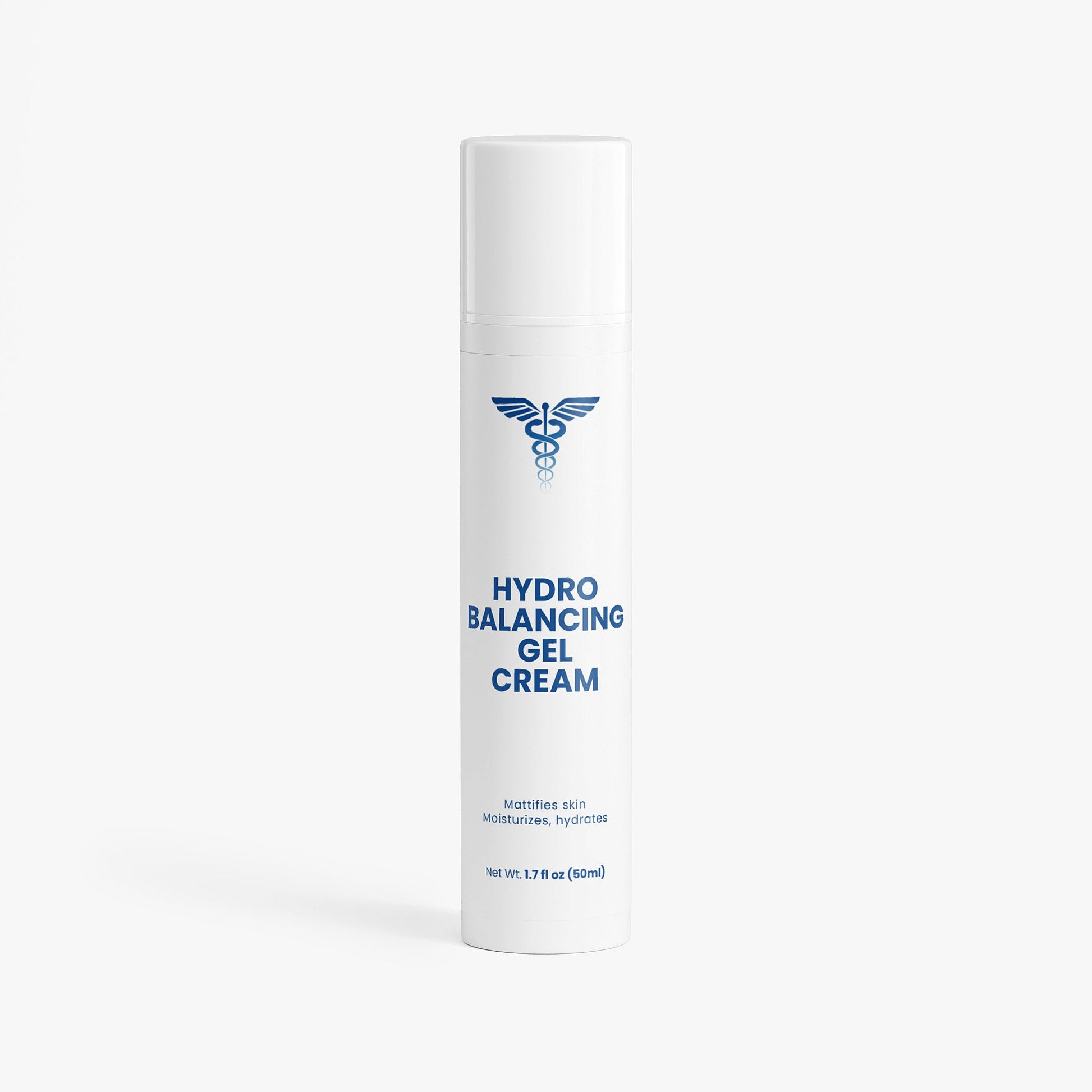 Hydrobalancing gel cream bottle on a white background
