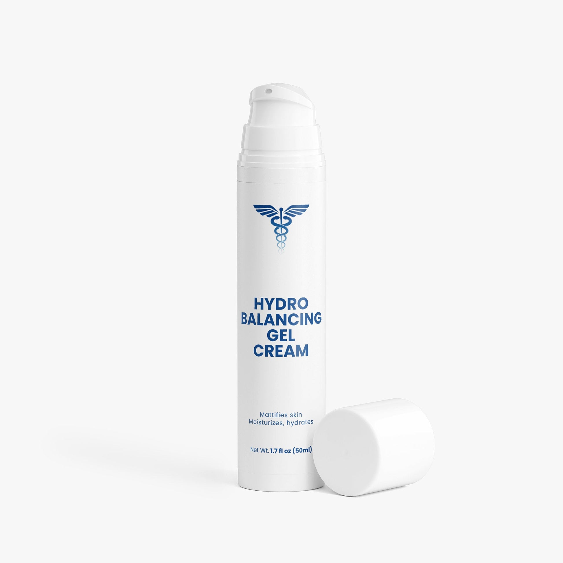 Hydrobalancing gel cream bottle on a white background