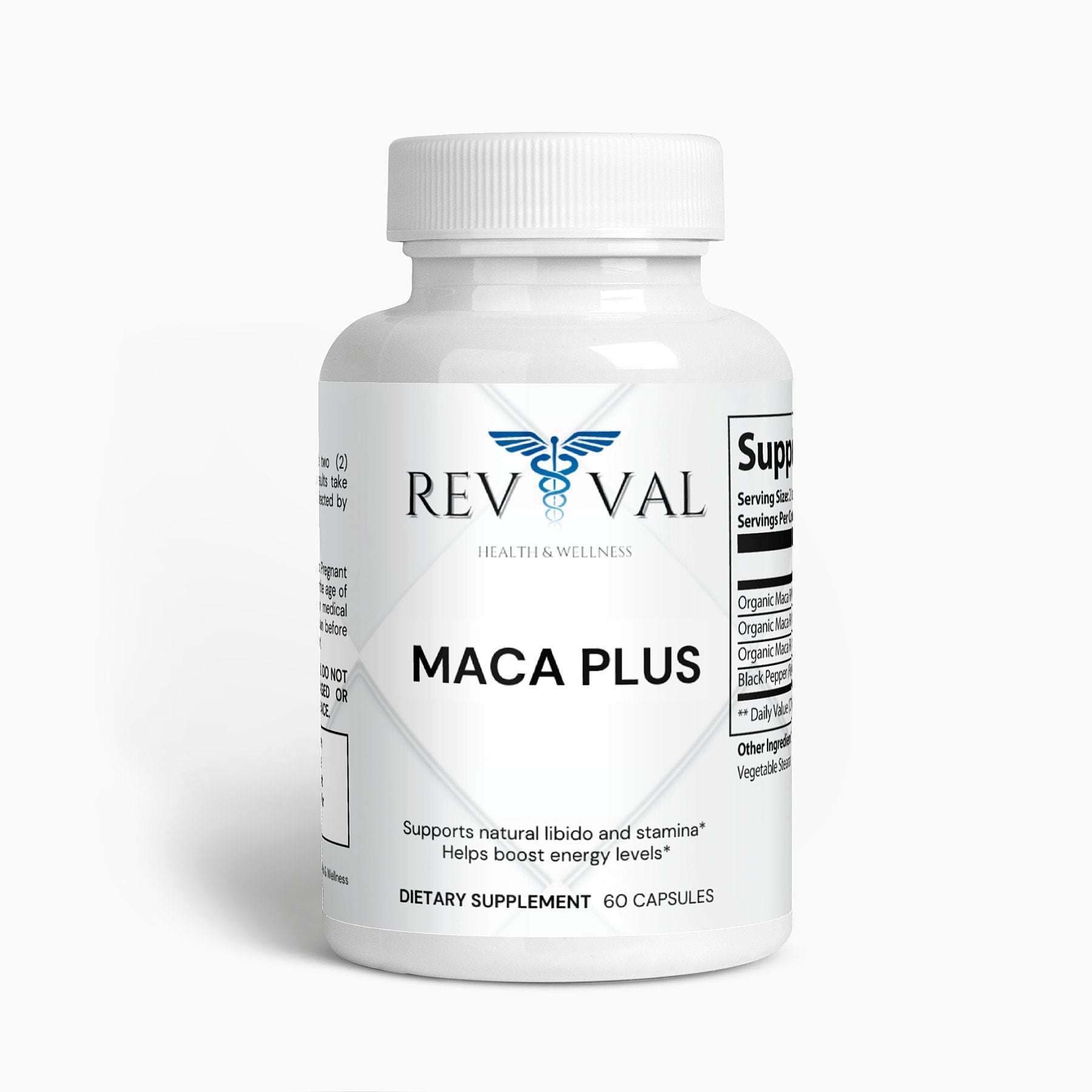 Maca Plus, front bottle