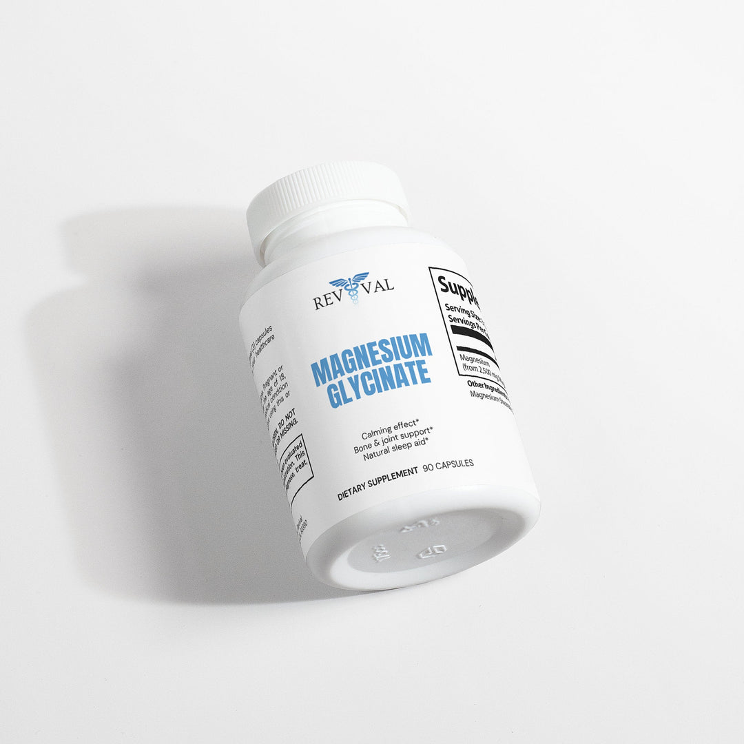 Supplement bottle labeled &