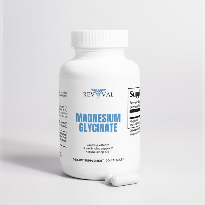 Supplement bottle labeled &
