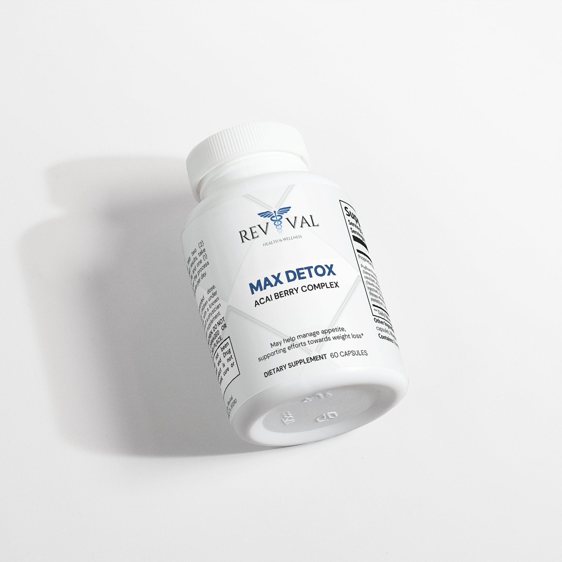 Max Detox (Acai detox), front bottle