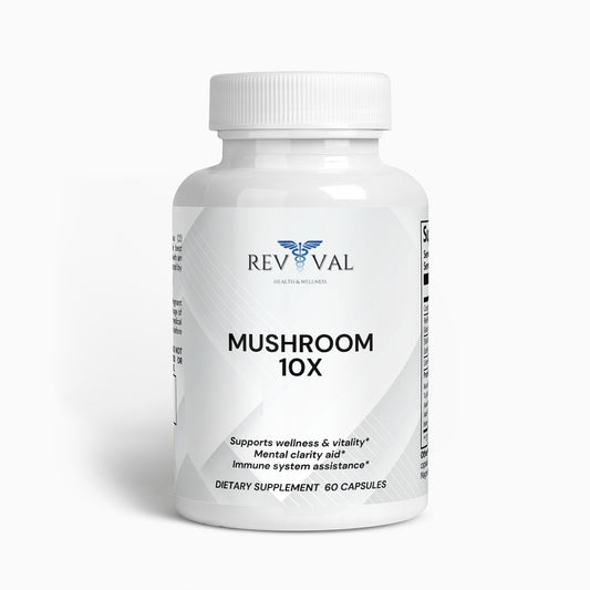Mushroom Complex 10 X, front bottle