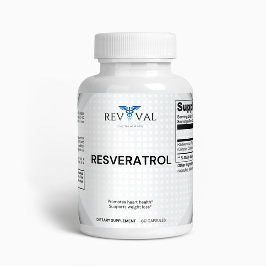 Resveratrol 50% 600mg, front bottle